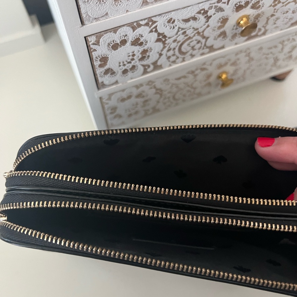 Kate Spade Black Crossbody with Gold Accents - Picture 4 of 6